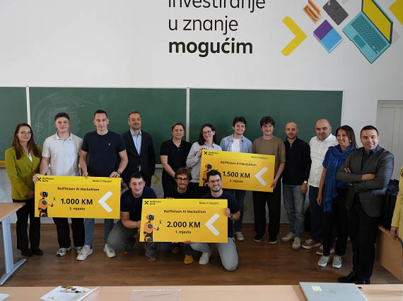 AI rješenja koja mijenjaju bankarstvo: Poznati pobjednici Raiffeisen AI HAckathona