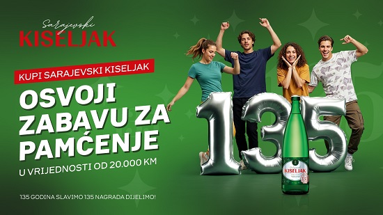 Nagradna igra: Za 135 godina Sarajevski kiseljak poklanja uspomene za cijeli život