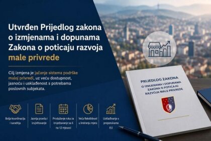 Unapređenje sistema poticaja razvoja male privrede u Kantonu Sarajevo