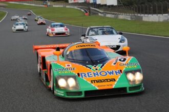 Mazda 787B na stazi Circuit de la Sarthe povodom 35. godišnjice pobjede u Le Mansu
