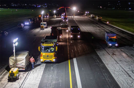Na aerodromu Sarajevo završena sanacija kolovoznog dijela poletno-sletne staze