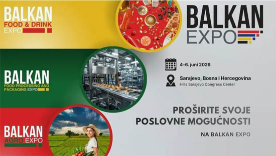 Sajam hrane Balkan Expo 2026 očekuje više od 100 izlagača i 10.000 posjetilaca