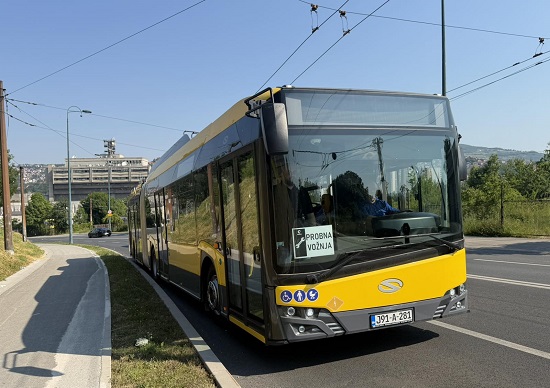 Sarajevo: Uspješno obavljena prva testna vožnja novog Solaris trolejbusa