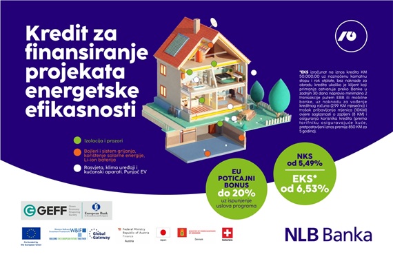 Energetska efikasnost više nije izbor, već pametna investicija - uz NLB Banku i do 20% bespovratnog EU poticaja