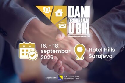 Dani osiguranja u BiH 2026: Novi rizici traže nova znanja, partnerstva i odgovore