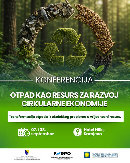 Sarajevo domaćin međunarodne konferencije: Otpad kao resurs za razvoj cirkularne ekonomije