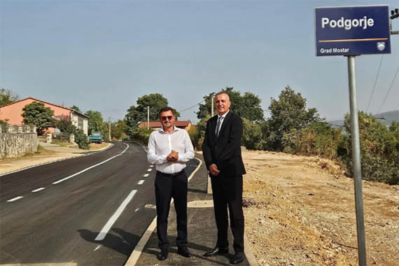 Završena druga faza obnove regionalne ceste od Podgorja do granice sa ZHK