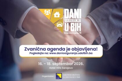 Objavljen program Dana osiguranja u BiH 2026: Osiguravatelji o budućnosti tržišta, novim rizicima i prilikama za razvoj