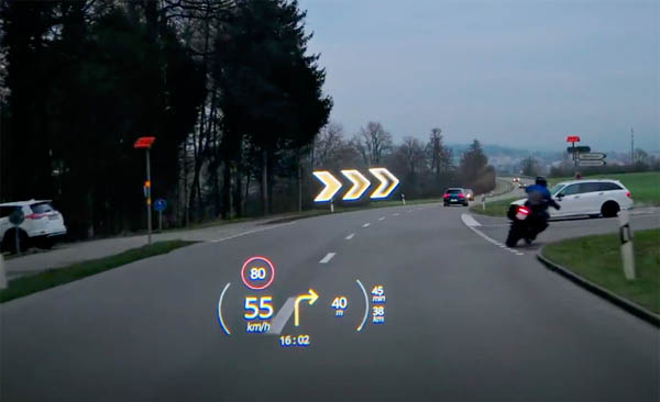 Hi-tech motociklistička kaciga s head-up zaslonom olakšava vožnju