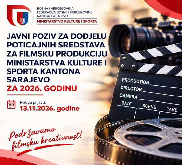 Sarajevo je grad filma: Osigurano milion maraka za filmsku produkciju